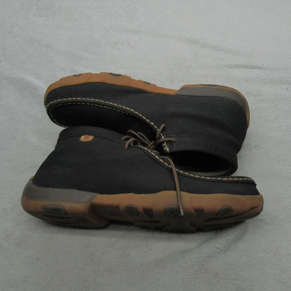 Twisted‎ X Mens 11.5M Shoes Brown Leather Chukka Driving Moc Toe Lace Up Casual
